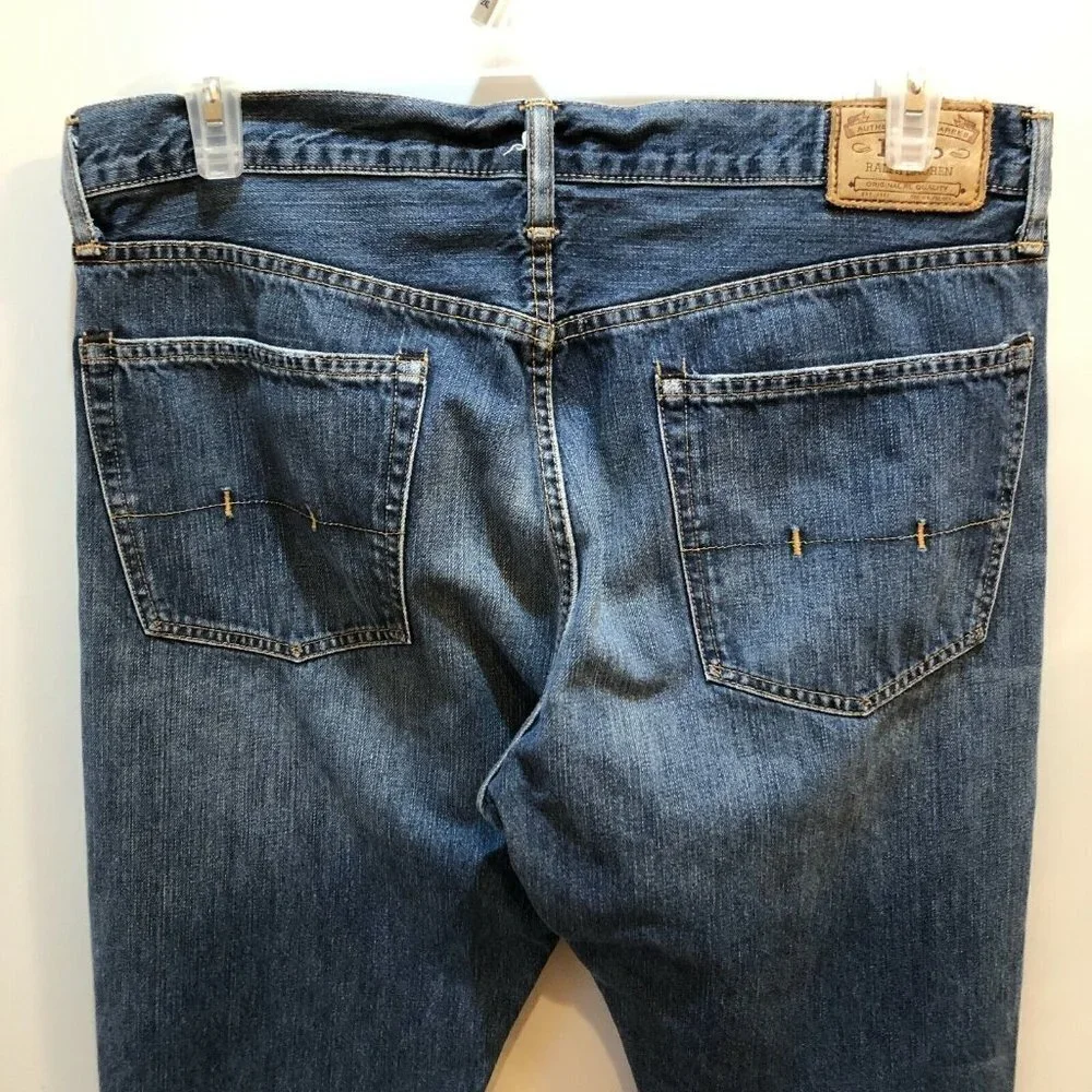 Polo Ralph Lauren Authentic DungareesMens  Straight Leg Jeans 36 x 36 (35)
